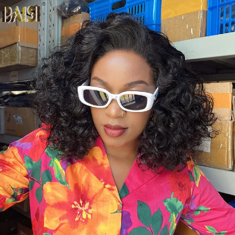 Heat - resistant bob wig for styling versatilityBAISI 300% Full Density Bouncy Egg Curl Wig Heat - resistant bob wig for styling versatilityBAISI 300% Full Density Bouncy Egg Curl Wig