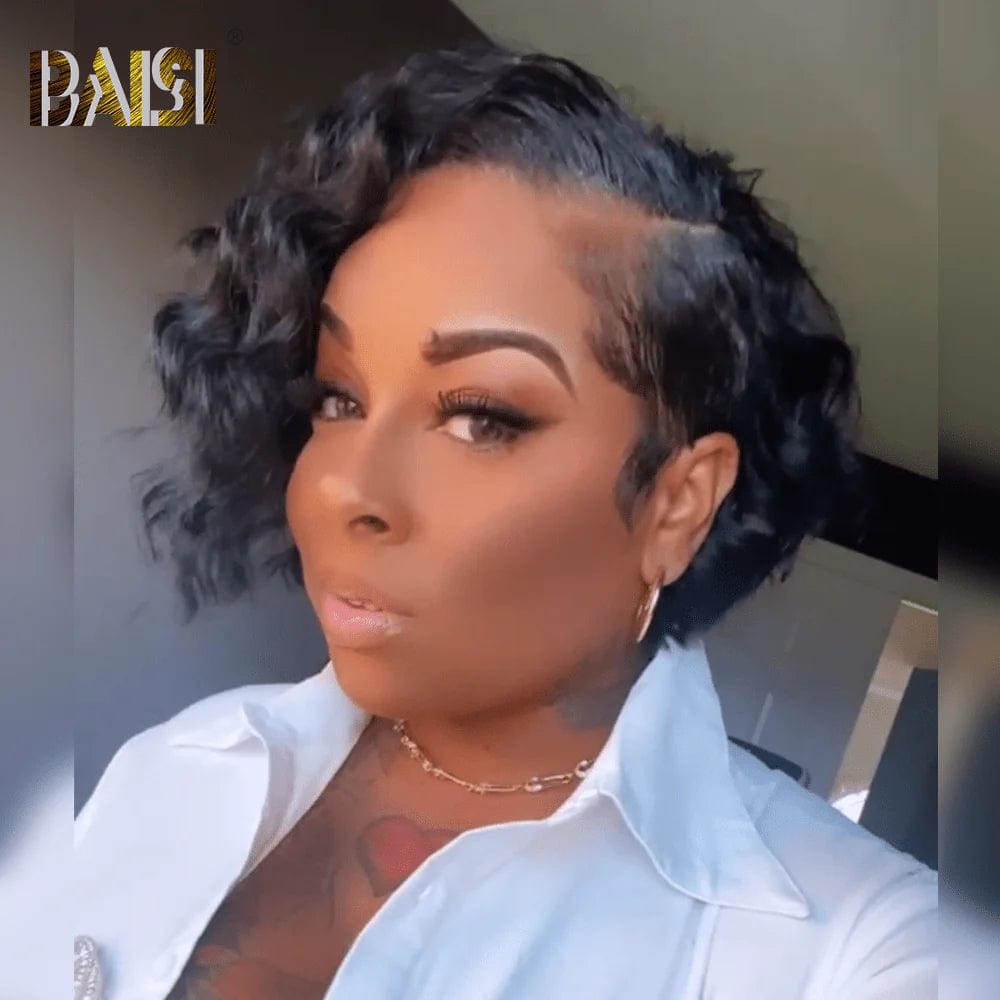 Bob wig made from high - quality synthetic fibersBaisi $79 Wholesale Price Loose Wave Side Part BOB Wig Bob wig made from high - quality synthetic fibersBaisi $79 Wholesale Price Loose Wave Side Part BOB Wig