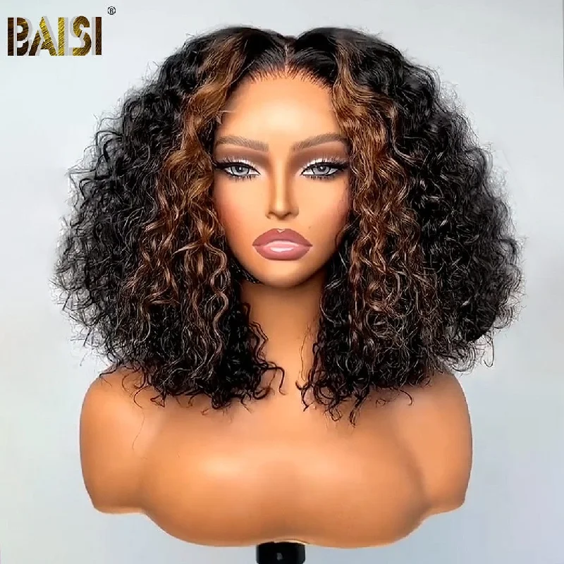 Petite bob wig suitable for women with small facesBAISI Fashion Highlight Honey Blonde Culy BoB Wig Petite bob wig suitable for women with small facesBAISI Fashion Highlight Honey Blonde Culy BoB Wig