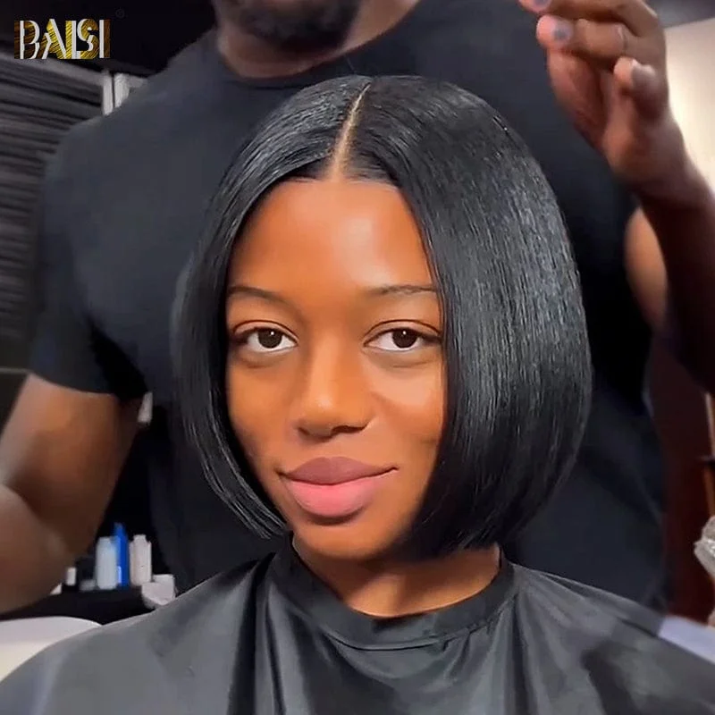 Bob wig with a blunt cut for a modern and edgy styleBaisi Perfect Cut Straight Short BoB Wig Bob wig with a blunt cut for a modern and edgy styleBaisi Perfect Cut Straight Short BoB Wig