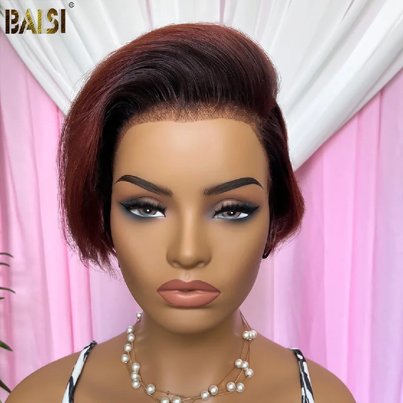 Bob wig with a monofilament cap for a breathable feelBAISI Sexy Ombre Short Color Wig Bob wig with a monofilament cap for a breathable feelBAISI Sexy Ombre Short Color Wig