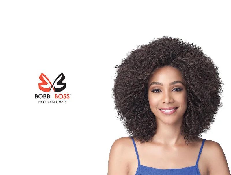 Lace wig with a pre - plucked hairline for a more natural lookBOBBI BOSS LACE FRONT WIG - MLF407 NINA