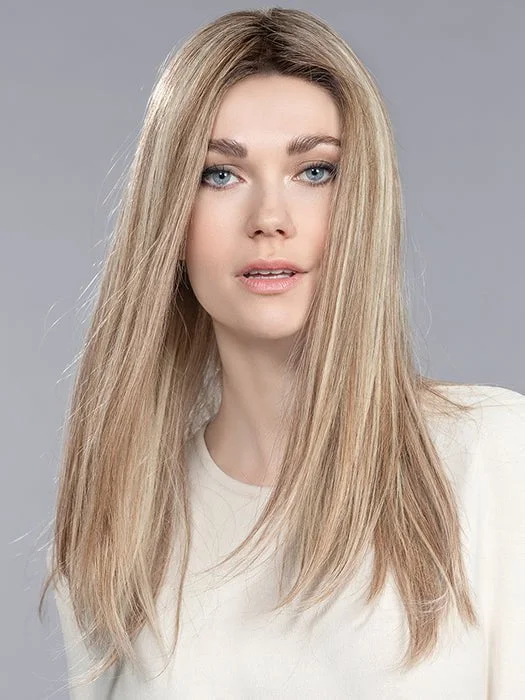 Human - hair wig with a honey - blonde color for a warm and sunny lookBoheme | Remy Human Hair Wig (Mono Top)