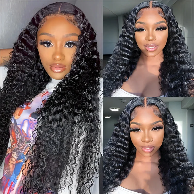Colored wig with a wavy texture for a beachy and fun lookLemoda Deep Wave 6x6 Lace Closure Wigs Transparent Glueless Human Hair Wigs Bleached Knots 210% Density Colored wig with a wavy texture for a beachy and fun lookLemoda Deep Wave 6x6 Lace Closure Wigs Transparent Glueless Human Hair Wigs Bleached Knots 210% Density