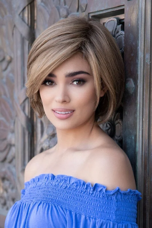 Human - hair wig with a silk - base cap for a comfortable and smooth feelEnvy Wigs - Abbey - Human Hair Blend