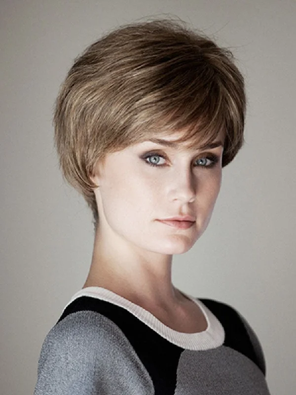 Human - hair wig with a 180 - density for a full and thick appearanceHope Human Hair wig - Dimples Bronze Collection