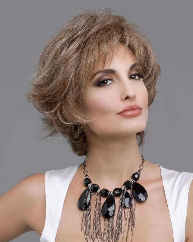 Human - hair wig with a curly texture for a bold and stylish choiceKylie | Monofilament Human Hair Blend Wig by Envy Human - hair wig with a curly texture for a bold and stylish choiceKylie | Monofilament Human Hair Blend Wig by Envy
