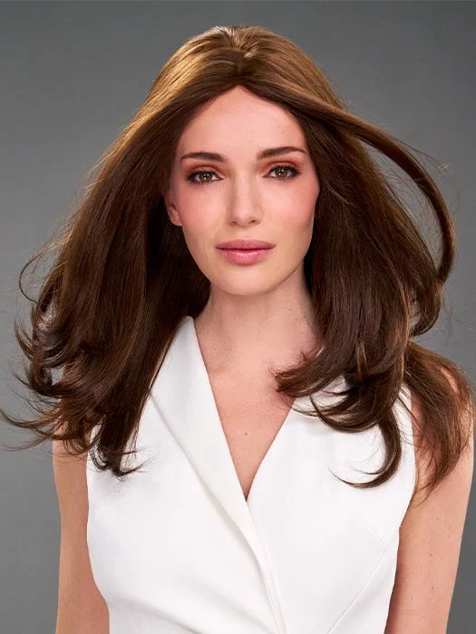 Human - hair wig with a honey - blonde color for a warm and sunny lookLayla | Human Hair Wig with Customizable Lace Front (Mono Top)