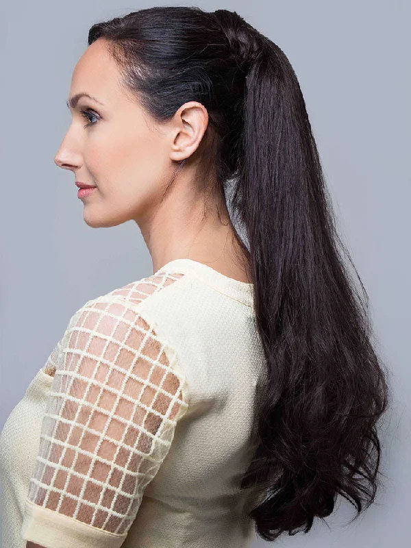 Brazilian - human - hair wig with a full and voluminous lookLola Human Hair Hairpiece - Loves Change Collection