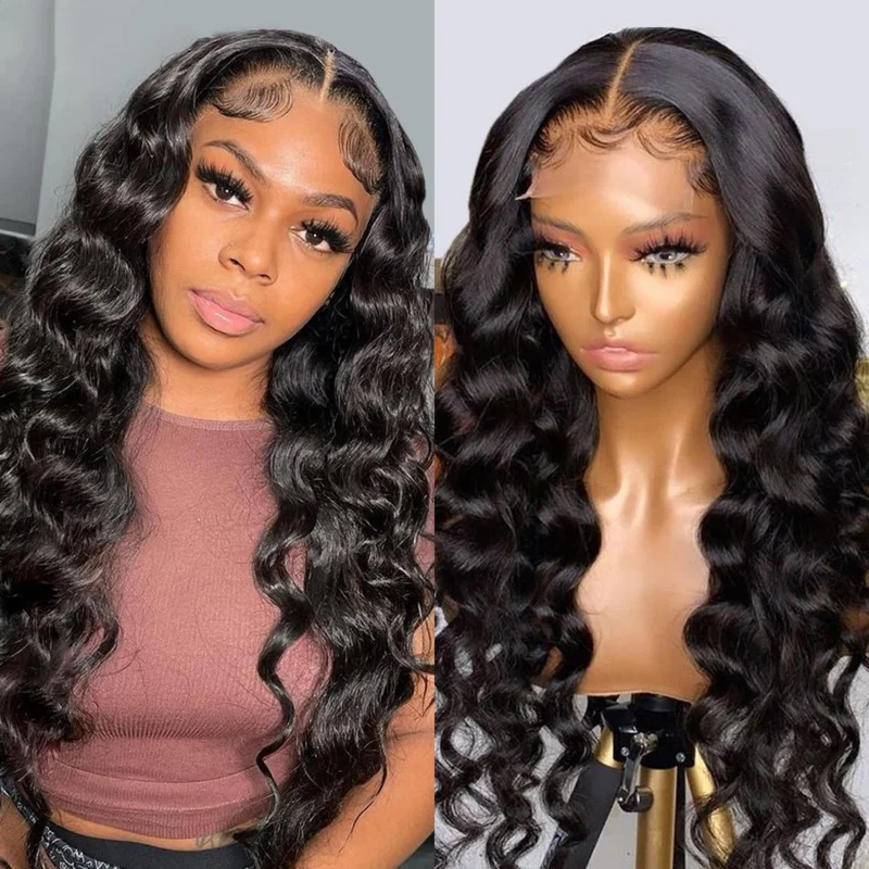 Virgin - human - hair wig with a natural - looking texture for a luxurious feelLoose Deep 5x5/6x6 HD Lace Closure Wig 100% Cuticle Aligned Virgin Human Hair