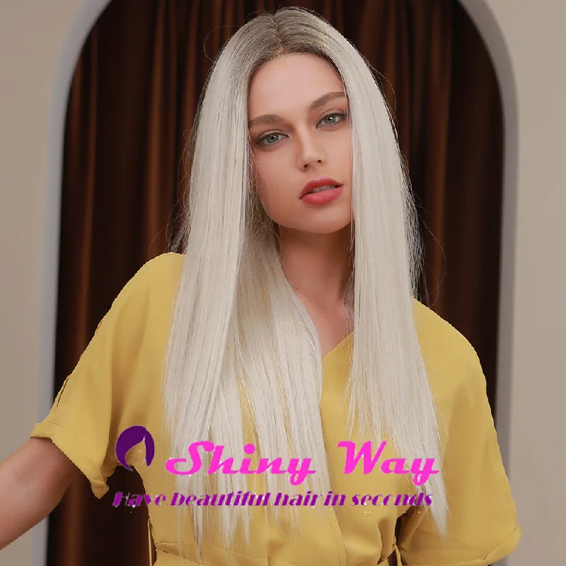 Lace wig in a chocolate - brown color for a rich and warm appearanceNew Lace Wig SWL 135 Lace wig in a chocolate - brown color for a rich and warm appearanceNew Lace Wig SWL 135