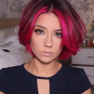 Bob wig in a jet - black color for a classic appearancePerfect Holiday Blowout