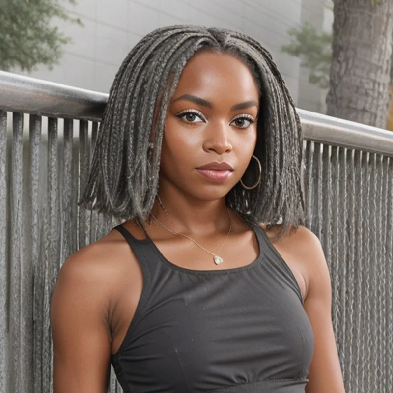 Human - hair colored wig for a natural and luxurious feelSalt And Pepper Twists Braided Hairstyles Wigs 5x5 Closure Lace Glueless Human Hair Human - hair colored wig for a natural and luxurious feelSalt And Pepper Twists Braided Hairstyles Wigs 5x5 Closure Lace Glueless Human Hair