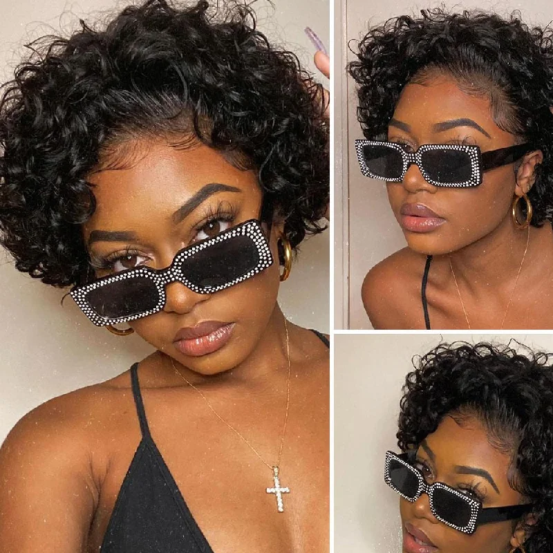 Lace wig with a wavy texture for a beachy lookShort Curly Human Hair Pixie Cut Wig 13x1 Standard Lace Front Human Hair Wigs Lace wig with a wavy texture for a beachy lookShort Curly Human Hair Pixie Cut Wig 13x1 Standard Lace Front Human Hair Wigs