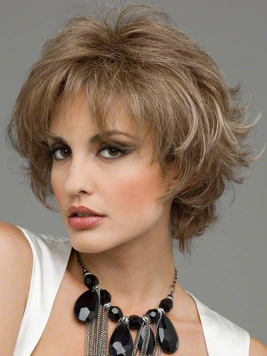Bob wig with a balayage effect for a natural - looking color transitionSynthetic Lace Front Wig (Hand-Tied) 012