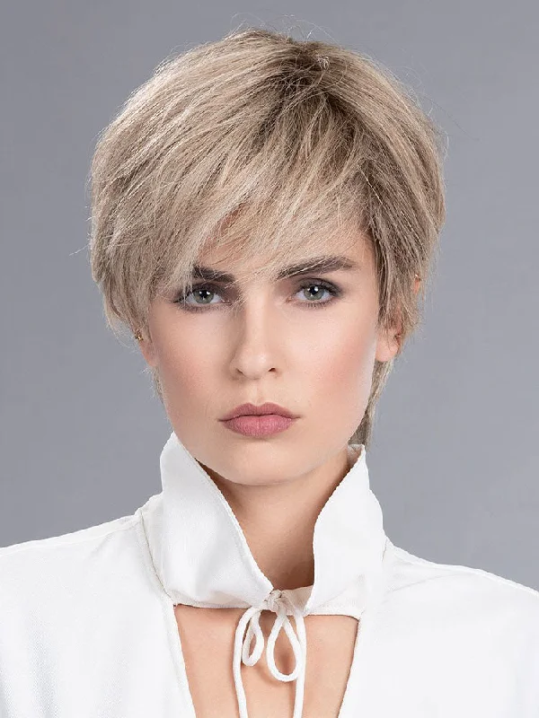 Human - hair wig with a side - part for a more flattering appearanceValue Human Hair Enhancer - Top Power by Ellen Wille