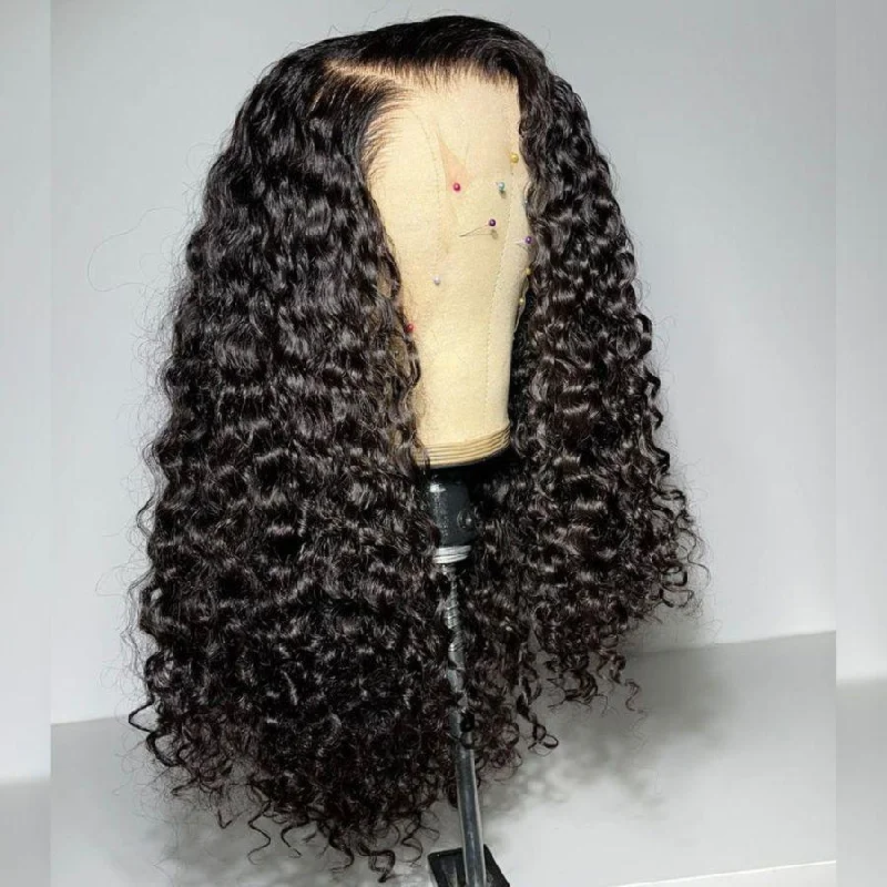 Lace wig with a platinum - blonde color for a bold and trendy lookWOWANGEL 13X6 Skinlike Real HD Lace Front Wig Deep Curly Glueless Wig Lace wig with a platinum - blonde color for a bold and trendy lookWOWANGEL 13X6 Skinlike Real HD Lace Front Wig Deep Curly Glueless Wig