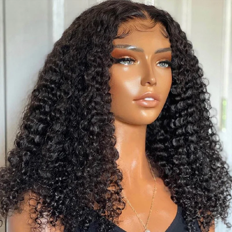 Lace wig with a 13x4 lace frontal for a wide - parting areaWOWANGEL Wear & Go 5x5 HD Lace Closure Wig Deep Curly Pre-Everything Glueless Wig Lace wig with a 13x4 lace frontal for a wide - parting areaWOWANGEL Wear & Go 5x5 HD Lace Closure Wig Deep Curly Pre-Everything Glueless Wig