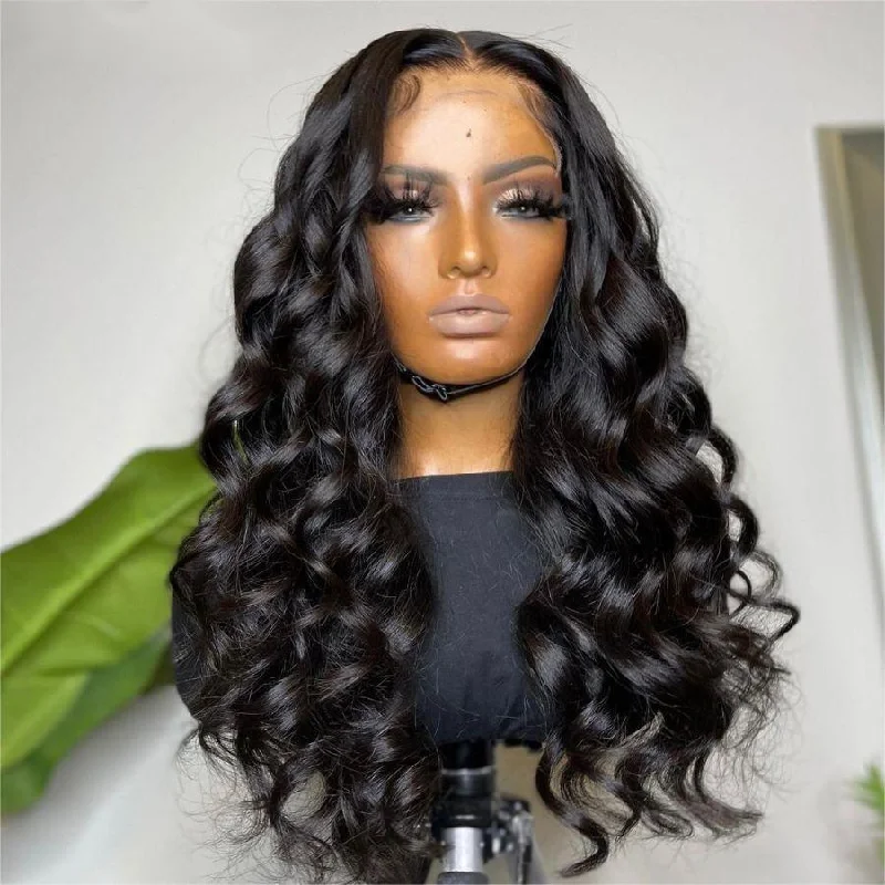 Lace wig with a 200 - density for a full and thick appearanceWOWANGEL Skinlike Real HD Lace 13X6 Full Frontal Wig Loose Body Wave Pre Plucked Lace wig with a 200 - density for a full and thick appearanceWOWANGEL Skinlike Real HD Lace 13X6 Full Frontal Wig Loose Body Wave Pre Plucked
