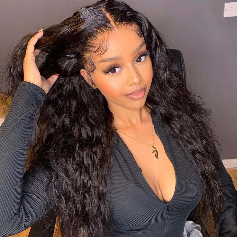 Lace wig with a honey - blonde color for a warm and sunny appearanceWOWANGEL 13X6 HD Lace Full Frontal Wig Nature Wave Pre Plucked Seamless Hairline Lace wig with a honey - blonde color for a warm and sunny appearanceWOWANGEL 13X6 HD Lace Full Frontal Wig Nature Wave Pre Plucked Seamless Hairline