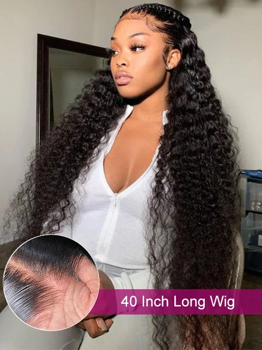 Wavy wig with auburn undertones for a unique and eye - catching color13x6 HD Lace Wig Deep Wave 40 Inch Long Human Hair Wigs Ear to Ear Full Lace Frontal Wig Wavy wig with auburn undertones for a unique and eye - catching color13x6 HD Lace Wig Deep Wave 40 Inch Long Human Hair Wigs Ear to Ear Full Lace Frontal Wig