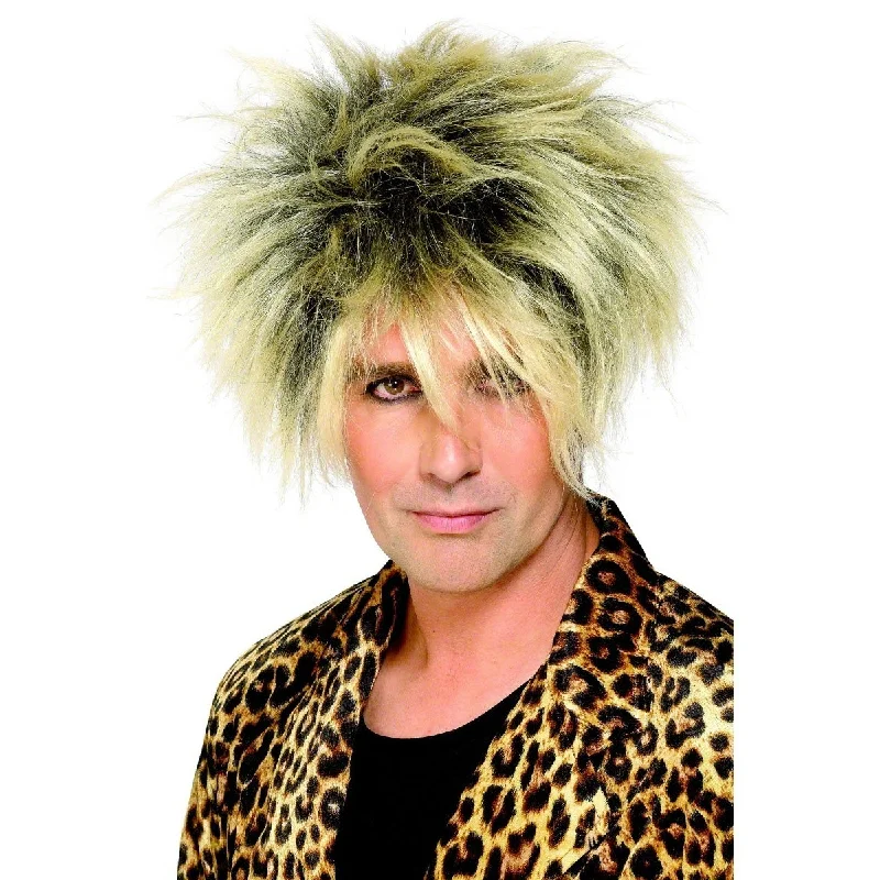 Long - length wig with a 220 - density for an extra - full appearance80s Wild Boy Wig Long - length wig with a 220 - density for an extra - full appearance80s Wild Boy Wig