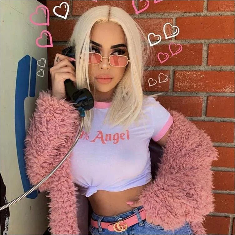 Bob wig for daily wear with a low - maintenance designBarbie Ting Blonde Bob 14" Lace Front Wig Bob wig for daily wear with a low - maintenance designBarbie Ting Blonde Bob 14" Lace Front Wig