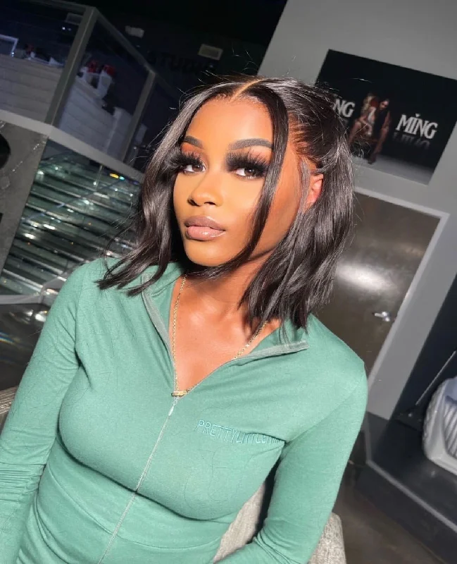 Petite bob wig suitable for women with small faces14 inch Invisible HD Lace Front Bob Wig Petite bob wig suitable for women with small faces14 inch Invisible HD Lace Front Bob Wig