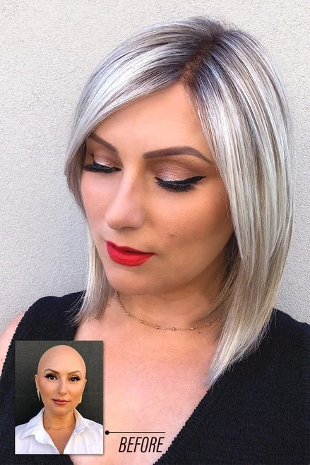 Heat - resistant bob wig for styling versatilityBrooklyn Modern Bob Wig (Lace Front) Heat - resistant bob wig for styling versatilityBrooklyn Modern Bob Wig (Lace Front)