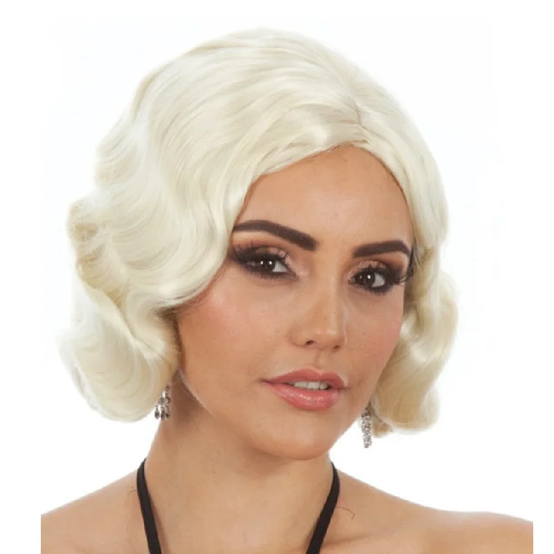 Long - length wig with a pre - bleached knot for a natural - looking scalpBuy Classic Finger Curls Blonde Wig Long - length wig with a pre - bleached knot for a natural - looking scalpBuy Classic Finger Curls Blonde Wig