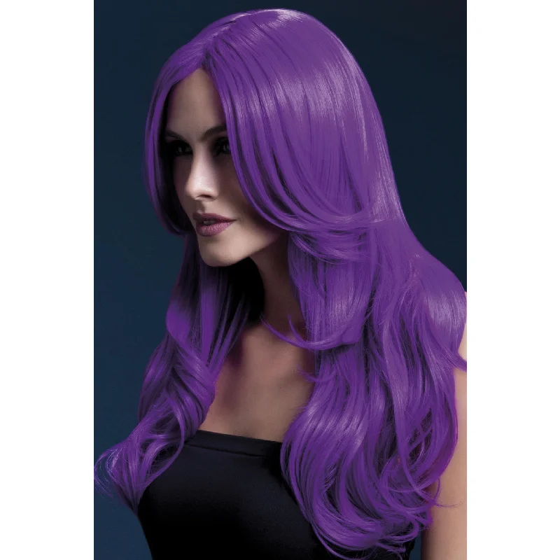 Long - length wig in a jet - black color for a classic appearanceBuy Khloe Wig Deluxe Purple Long - length wig in a jet - black color for a classic appearanceBuy Khloe Wig Deluxe Purple