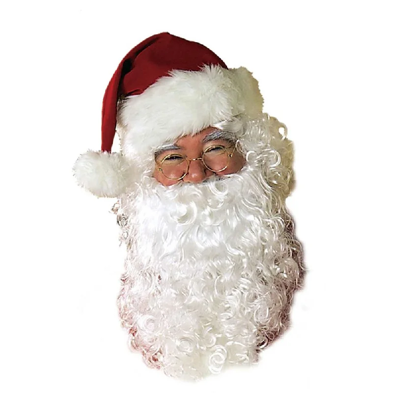 Long - length wig with a wispy fringe for a soft and feminine lookBuy Santa Wig and Beard Set Long - length wig with a wispy fringe for a soft and feminine lookBuy Santa Wig and Beard Set