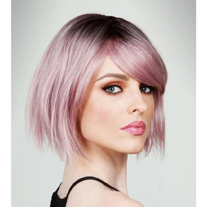 Long - length wig with a straight texture for a sleek and glamorous lookCallie Bob Deluxe Wig Pink Ombre Long - length wig with a straight texture for a sleek and glamorous lookCallie Bob Deluxe Wig Pink Ombre