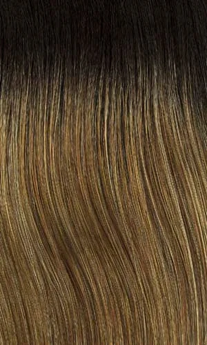 8/27/26GR | Medium Brown with Strawberry & Gold Blonde highlights and Medium Dark Brown roots