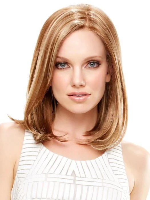 Bob wig with auburn highlights for a warm and vibrant appearanceElle | Synthetic Lace Front Wig (Mono Top) Bob wig with auburn highlights for a warm and vibrant appearanceElle | Synthetic Lace Front Wig (Mono Top)