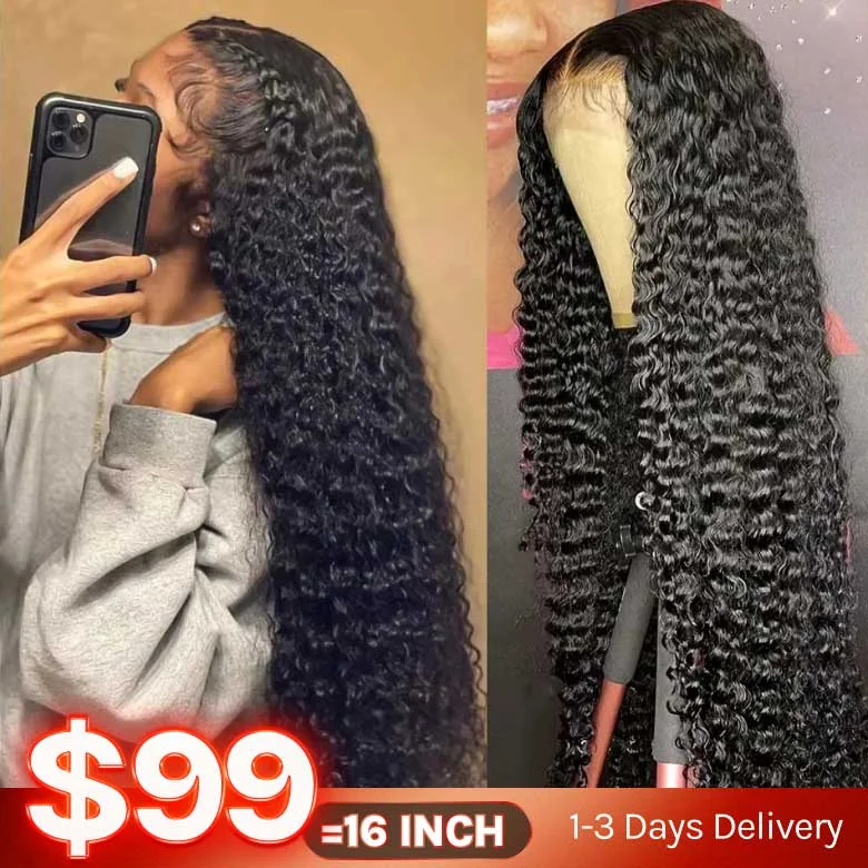 Flash Sale Klaiyi 7x5 Bye Bye Knots Pre-cut Lace Put On and Go Glueless Wig Water Wave Human Hair Wigs Flash Sale Klaiyi 7x5 Bye Bye Knots Pre-cut Lace Put On and Go Glueless Wig Water Wave Human Hair Wigs