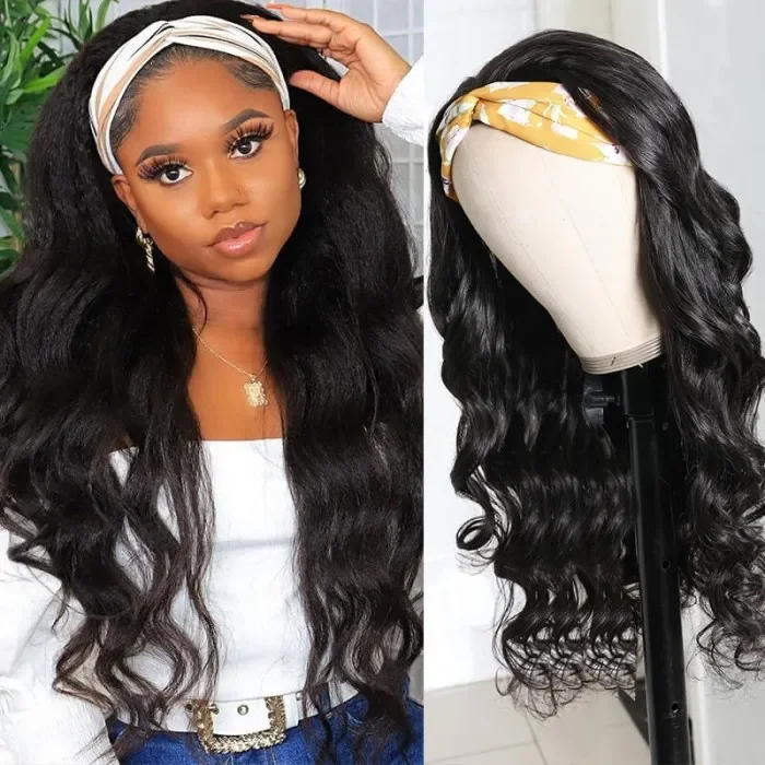 High Density Headband Wig Body Wave Beginner Friendly