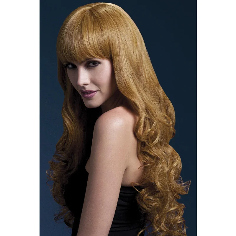 Long - length wig with a wispy fringe for a soft and feminine lookIsabelle Wig Deluxe Auburn Long - length wig with a wispy fringe for a soft and feminine lookIsabelle Wig Deluxe Auburn