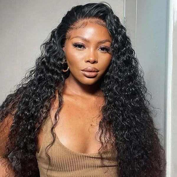 Wavy wig with a water - wave texture for a unique and stylish choiceJunoda 13x6 Deep Wave Undetectable HD Lace Wig Buy Now Pay Later cs1 Wavy wig with a water - wave texture for a unique and stylish choiceJunoda 13x6 Deep Wave Undetectable HD Lace Wig Buy Now Pay Later cs1