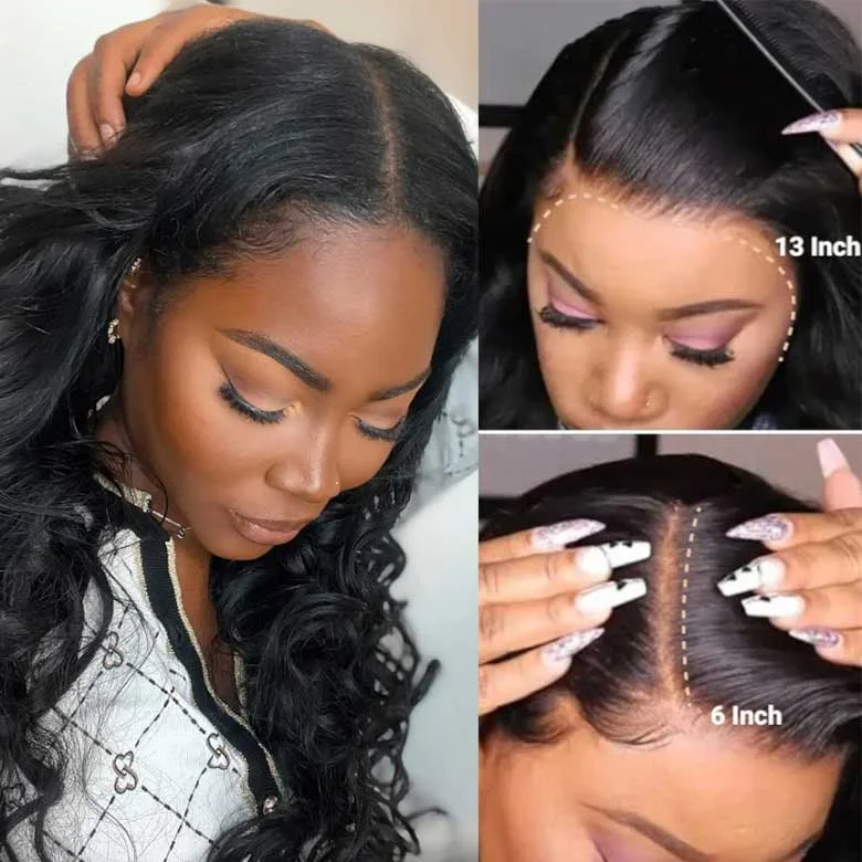 Klaiyi 13x6 Body Wave Pre-Everything Wig Put on and Go Transparent Lace Frontal Wig Klaiyi 13x6 Body Wave Pre-Everything Wig Put on and Go Transparent Lace Frontal Wig