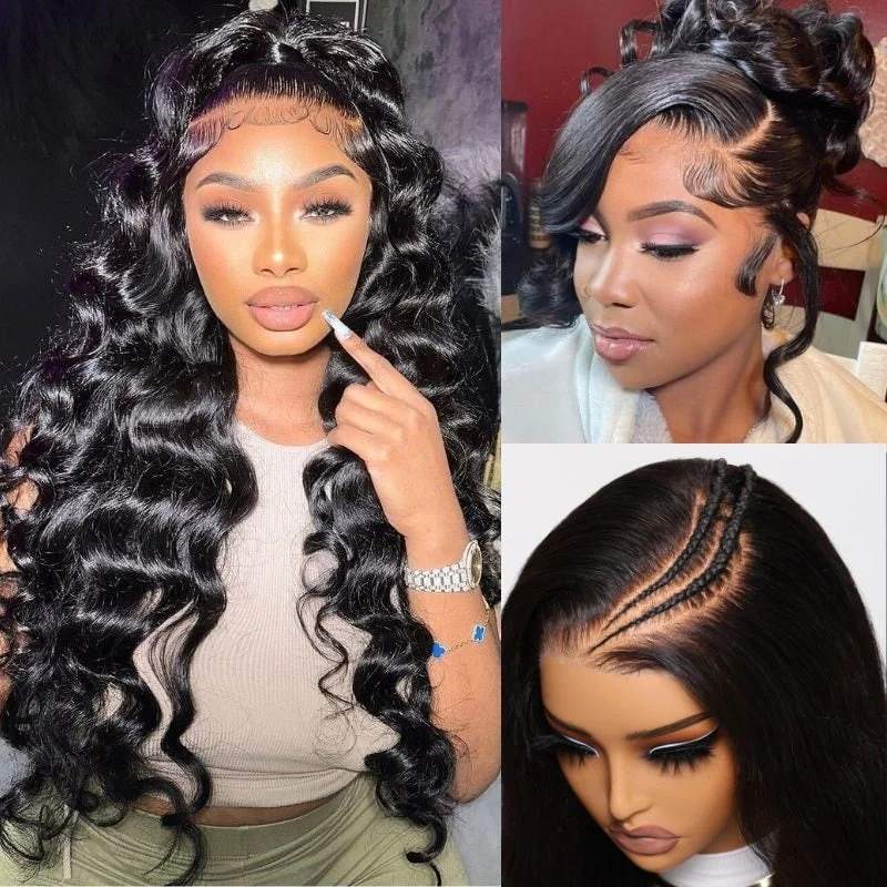 Klaiyi 13x4 Body Wave Pre-Everything™ Lace Frontal Wig Byebye Glue Lace Front Wigs with Invisible Knots Klaiyi 13x4 Body Wave Pre-Everything™ Lace Frontal Wig Byebye Glue Lace Front Wigs with Invisible Knots