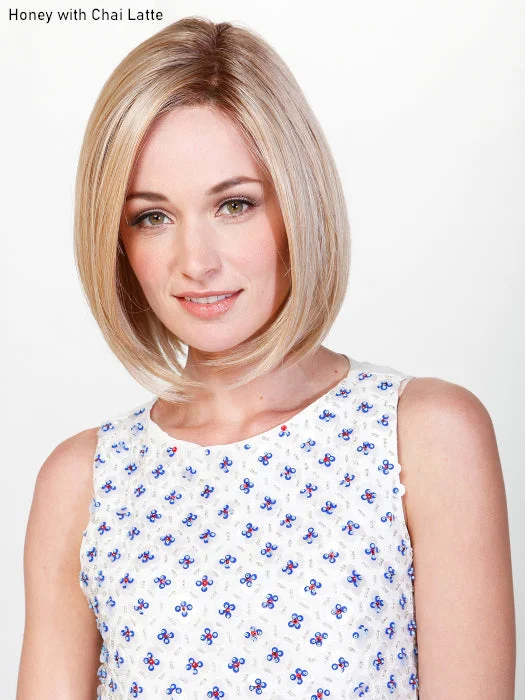 Bob wig with side - swept bangs for a sophisticated lookLady Latte Wig by Belle Tress | Heat Friendly Synthetic Bob wig with side - swept bangs for a sophisticated lookLady Latte Wig by Belle Tress | Heat Friendly Synthetic