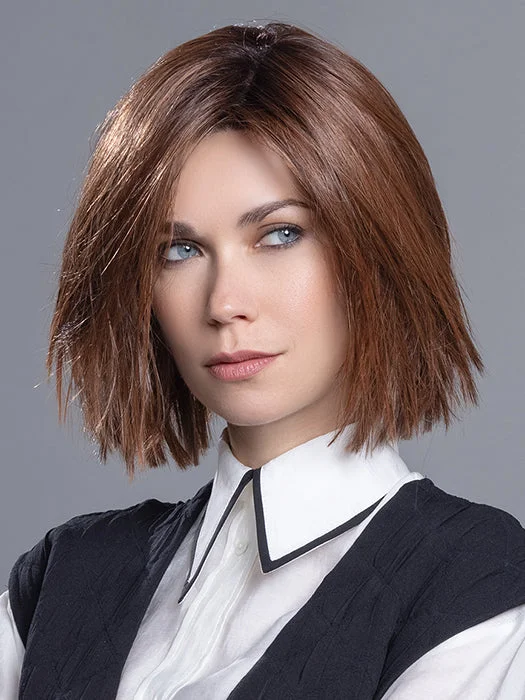 Bob wig with auburn highlights for a warm and vibrant appearanceLia II Wig by Ellen Wille | Changes | Heat Friendly Synthetic Bob wig with auburn highlights for a warm and vibrant appearanceLia II Wig by Ellen Wille | Changes | Heat Friendly Synthetic
