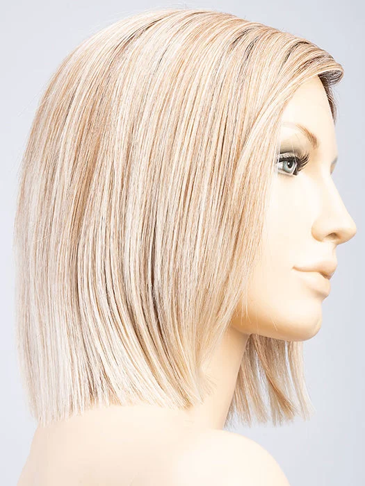 CANDY BLONDE ROOTED | Pearl Platinum & Dark Strawberry Blonde & Pearl White Blend w/ Dark Shaded Roots