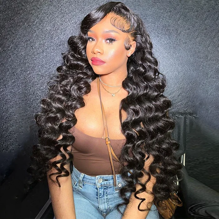 Wavy wig with a silk - base cap for a comfortable and smooth feelLoose Deep Wave 4X4/13X4 HD Transparent Lace Front Wigs Pre Plucked Hairline Best Human Hair Wig-Lumierehair Wavy wig with a silk - base cap for a comfortable and smooth feelLoose Deep Wave 4X4/13X4 HD Transparent Lace Front Wigs Pre Plucked Hairline Best Human Hair Wig-Lumierehair