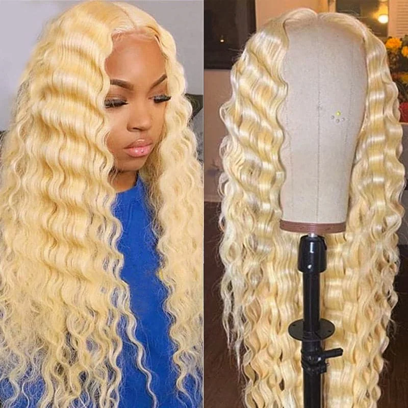 Wavy wig in a chocolate - brown color for a rich and warm appearance613 Blonde Loose Deep 13X4 Lace Front Human Wigs Pre Plucked Brazilian Hair Wavy wig in a chocolate - brown color for a rich and warm appearance613 Blonde Loose Deep 13X4 Lace Front Human Wigs Pre Plucked Brazilian Hair
