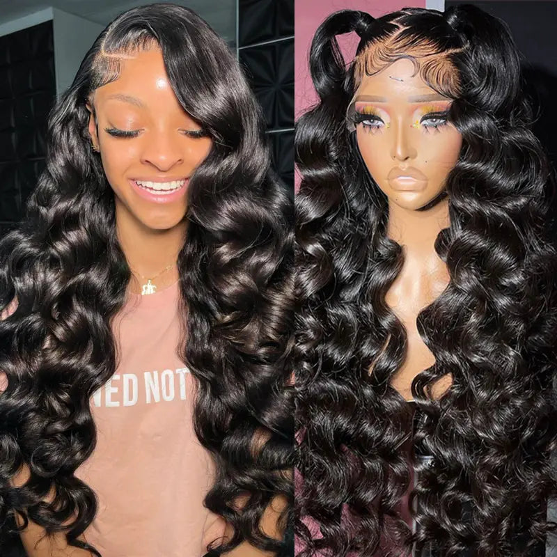 Wavy wig with a middle - part for a classic and elegant styleLoose Wave 13x4 13x6 Lace Frontal Wig 14A Brazilian Virgin Human Hair Wavy wig with a middle - part for a classic and elegant styleLoose Wave 13x4 13x6 Lace Frontal Wig 14A Brazilian Virgin Human Hair