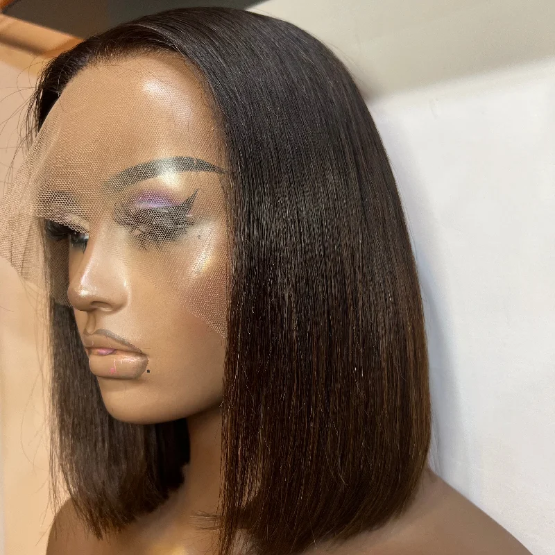 Layered bob wig to add volume and dimensionCustom Colour Bob - 10" inch Frontal Lace Wig - HD Lace 42 Layered bob wig to add volume and dimensionCustom Colour Bob - 10" inch Frontal Lace Wig - HD Lace 42