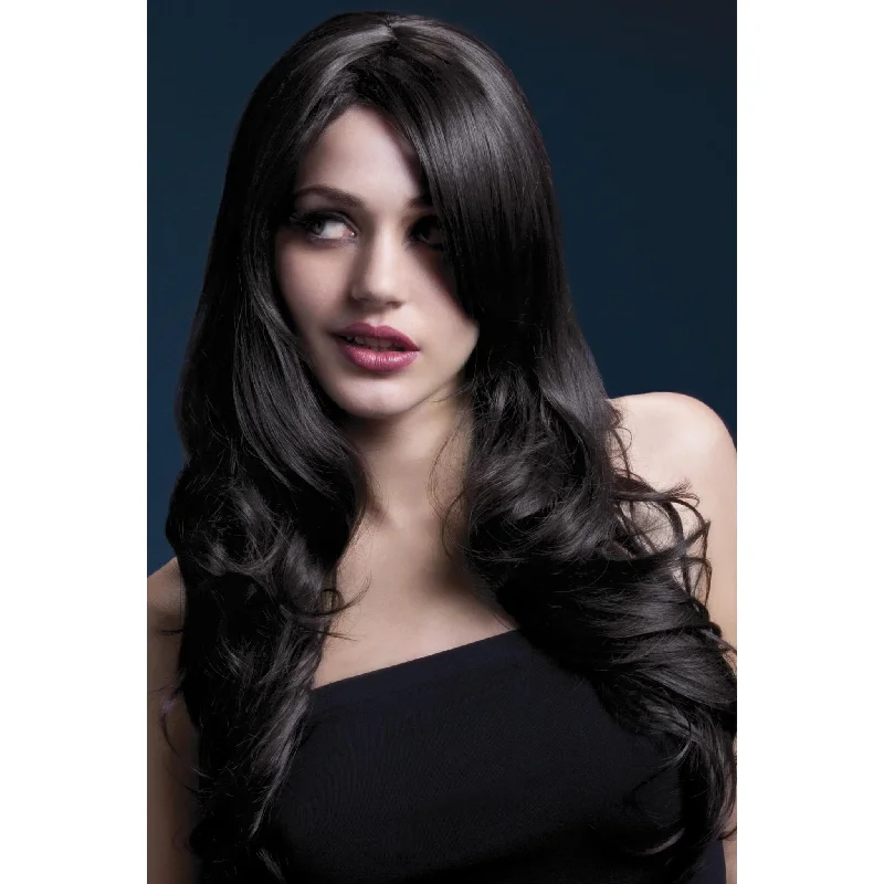 Long - length wig with a platinum - blonde color for a bold and trendy lookNicole Wig Deluxe Brown Long - length wig with a platinum - blonde color for a bold and trendy lookNicole Wig Deluxe Brown