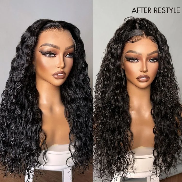 Heat - resistant wavy wig for easy styling at homePreMax Wigs | Super Natural Hairline ReadytoGo Water Wave Glueless 13x4 Full Frontal Lace Wig Heat - resistant wavy wig for easy styling at homePreMax Wigs | Super Natural Hairline ReadytoGo Water Wave Glueless 13x4 Full Frontal Lace Wig